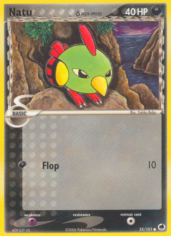 Natu (55/101) (Delta Species) [EX: Dragon Frontiers] | The Gaming-Verse