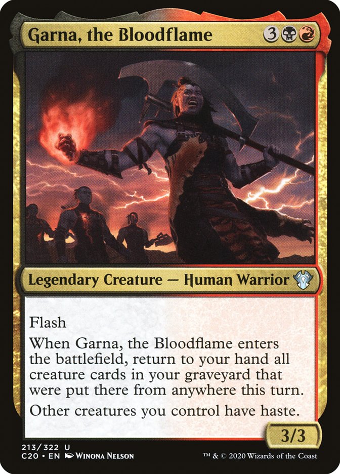 Garna, the Bloodflame [Commander 2020] | The Gaming-Verse