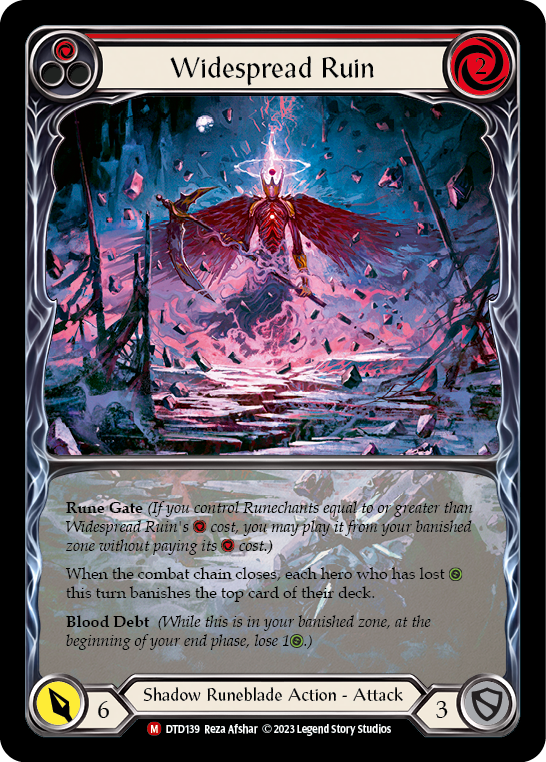 Widespread Ruin (Extended Art) [DTD139] (Dusk Till Dawn)  Rainbow Foil | The Gaming-Verse