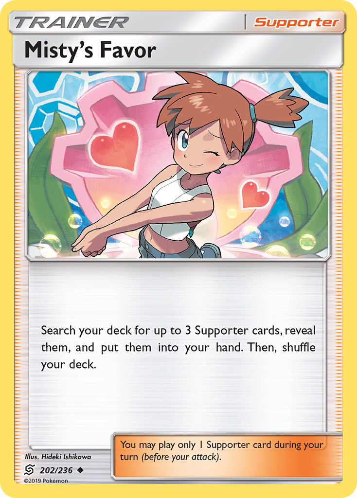 Misty's Favor (202/236) [Sun & Moon: Unified Minds] | The Gaming-Verse