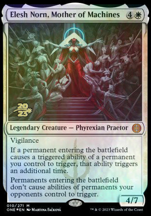 Elesh Norn, Mother of Machines [Phyrexia: All Will Be One Prerelease Promos] | The Gaming-Verse