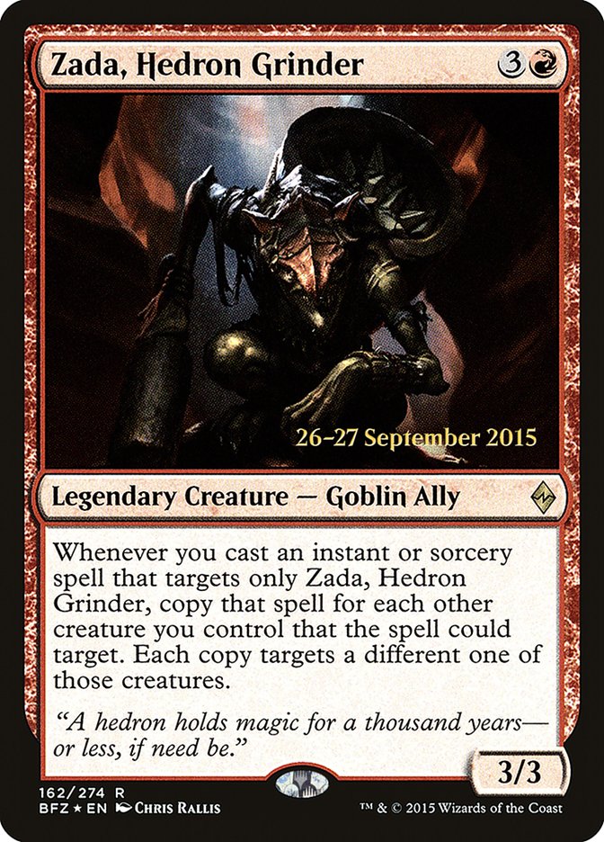 Zada, Hedron Grinder  (Prerelease) [Battle for Zendikar Prerelease Promos] | The Gaming-Verse