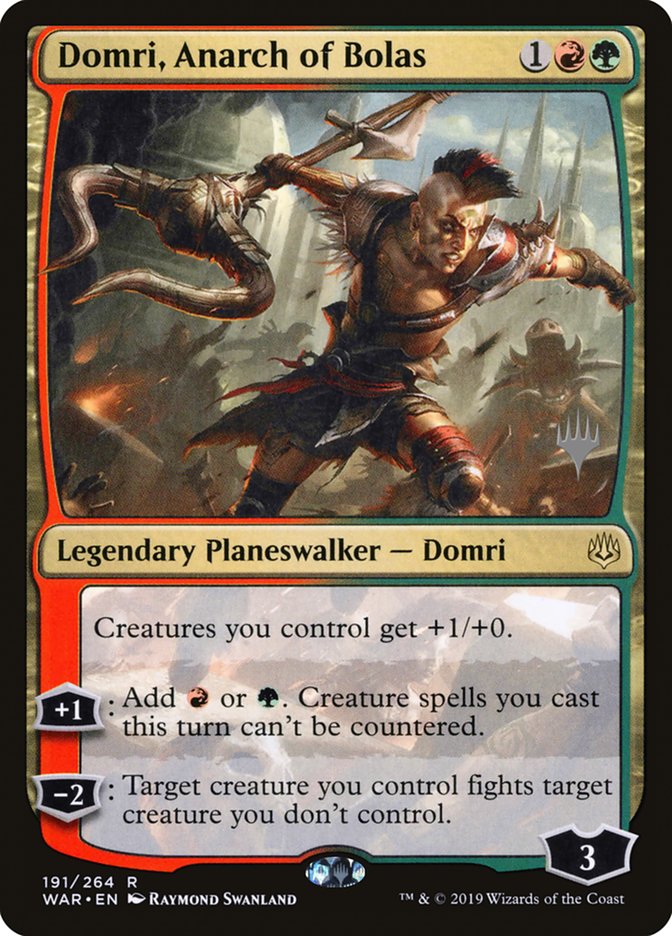 Domri, Anarch of Bolas (Promo Pack) [War of the Spark Promos] | The Gaming-Verse