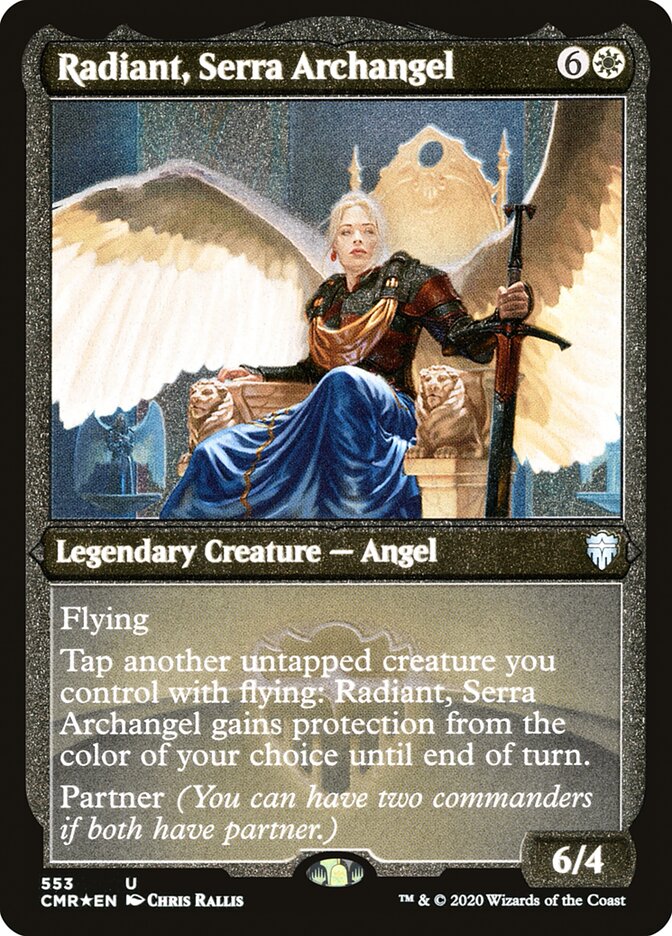 Radiant, Serra Archangel [Commander Legends Etched] | The Gaming-Verse