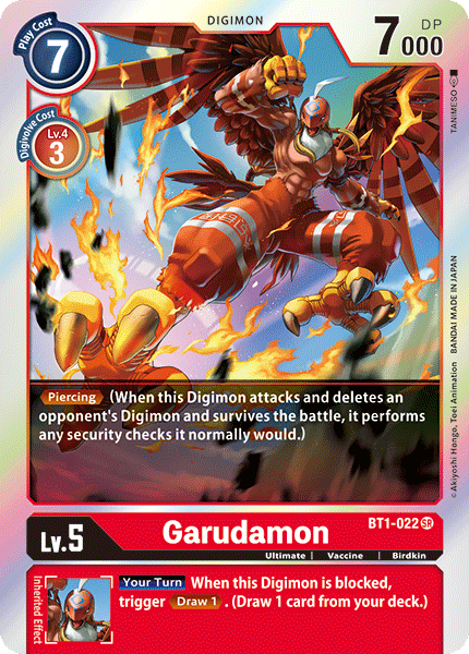 Garudamon [BT1-022] [Release Special Booster Ver.1.0] | The Gaming-Verse