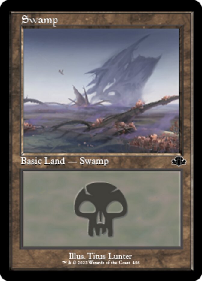 Swamp (406) (Retro) [Dominaria Remastered] | The Gaming-Verse