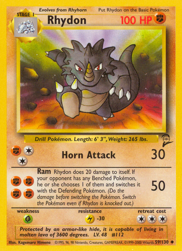 Rhydon (59/130) [Base Set 2] | The Gaming-Verse