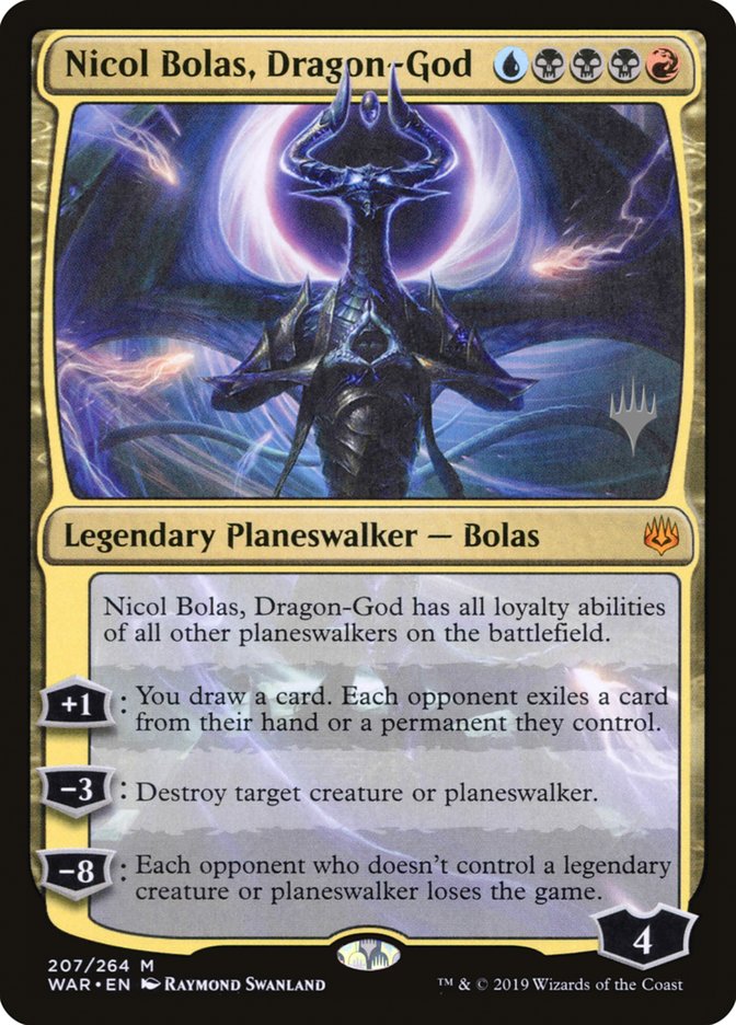 Nicol Bolas, Dragon-God (Promo Pack) [War of the Spark Promos] | The Gaming-Verse