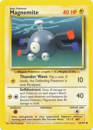 Magnemite (53/102) [Base Set Unlimited] | The Gaming-Verse