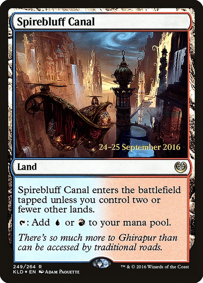 Spirebluff Canal  [Kaladesh Prerelease Promos] | The Gaming-Verse