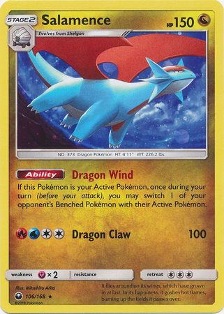 Salamence (106/168) (Cosmos Holo) [Sun & Moon: Celestial Storm] | The Gaming-Verse