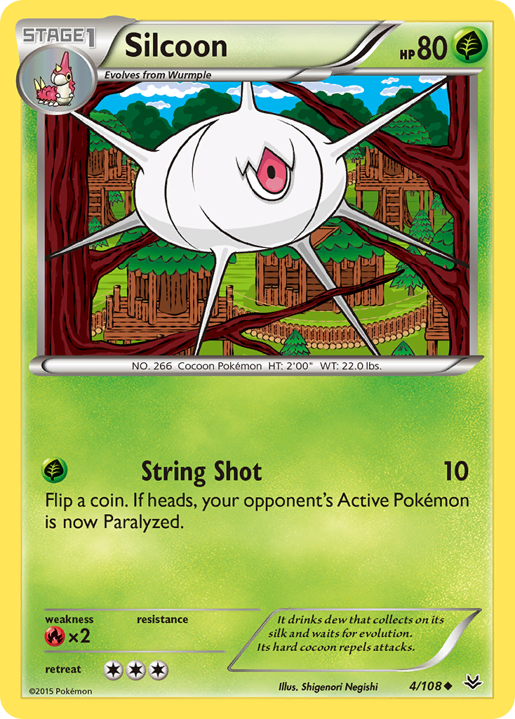 Silcoon (4/108) [XY: Roaring Skies] | The Gaming-Verse