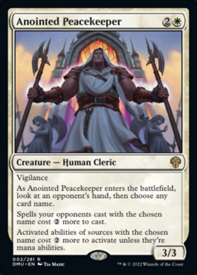 Anointed Peacekeeper [Dominaria United] | The Gaming-Verse