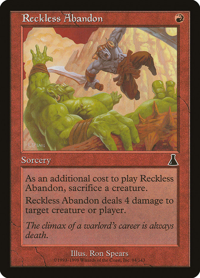 Reckless Abandon [Urza's Destiny] | The Gaming-Verse