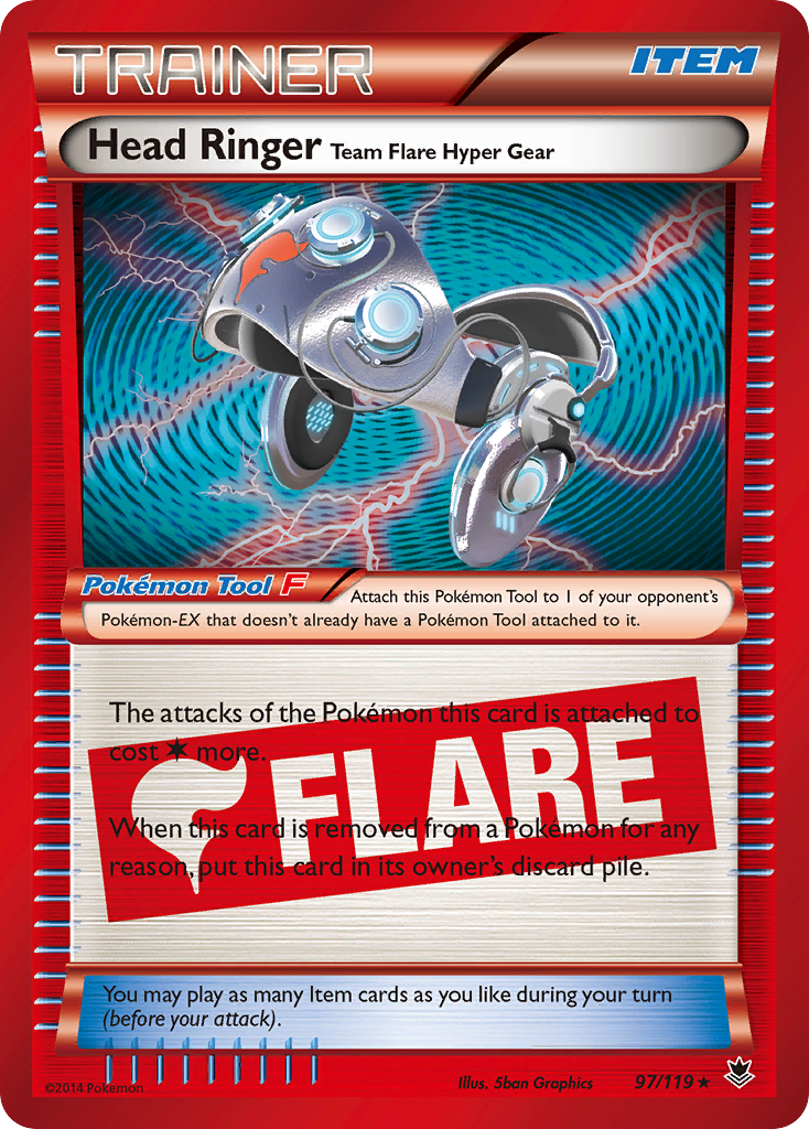 Head Ringer Team Flare Hyper Gear (97/119) [XY: Phantom Forces] | The Gaming-Verse