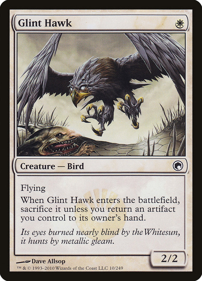 Glint Hawk [Scars of Mirrodin] | The Gaming-Verse