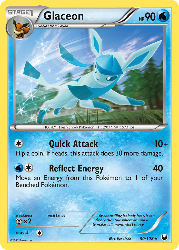 Glaceon (30/108) [Black & White: Dark Explorers] | The Gaming-Verse