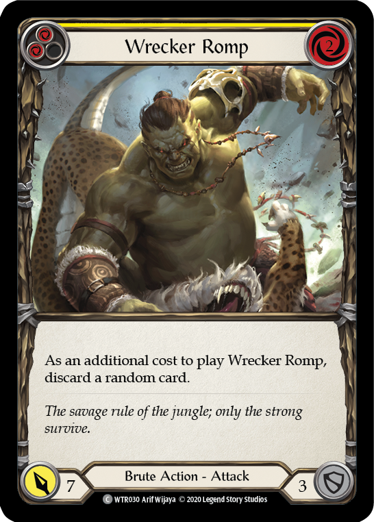 Wrecker Romp (Yellow) [WTR030] Unlimited Rainbow Foil | The Gaming-Verse