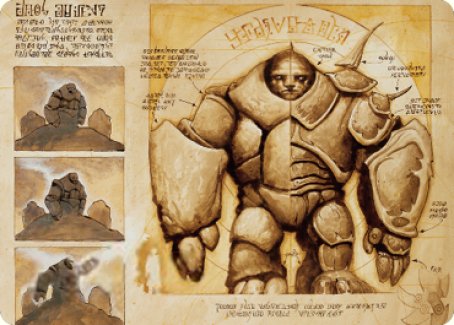 Precursor Golem Art Card [The Brothers' War Art Series] | The Gaming-Verse