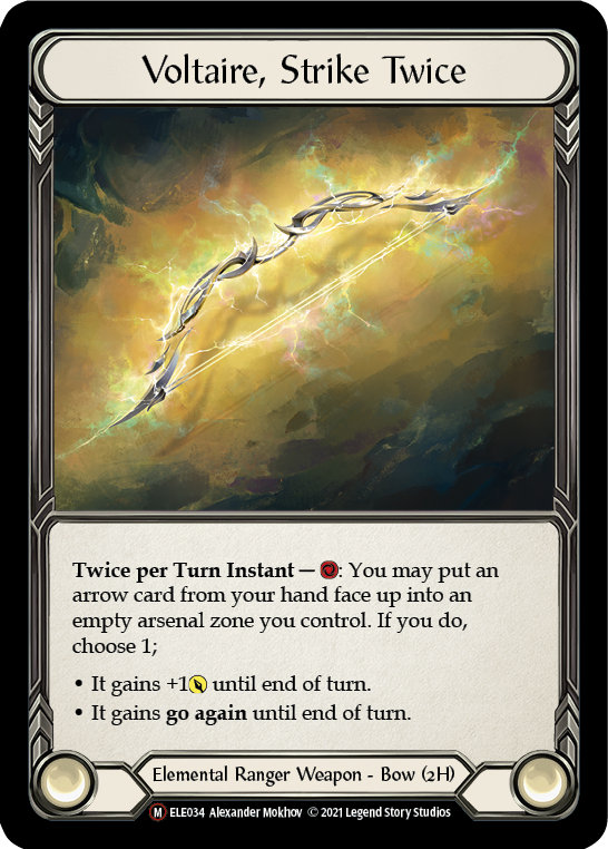 Voltaire, Strike Twice [U-ELE034] Unlimited Rainbow Foil | The Gaming-Verse