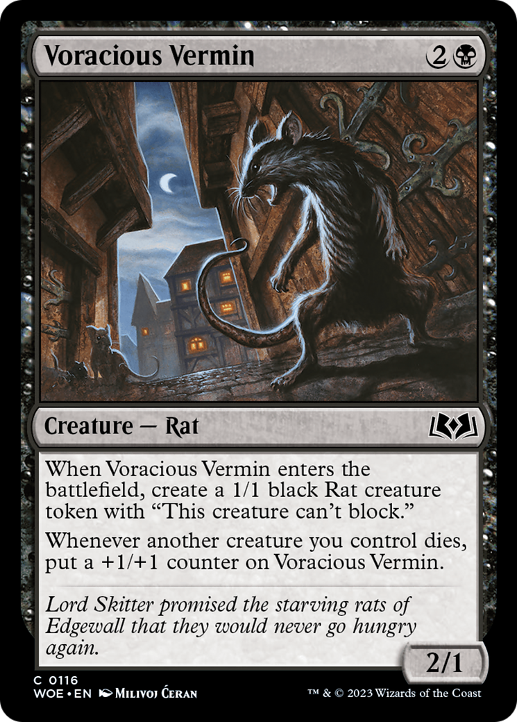 Voracious Vermin [Wilds of Eldraine] | The Gaming-Verse