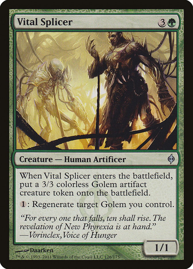 Vital Splicer [New Phyrexia] | The Gaming-Verse