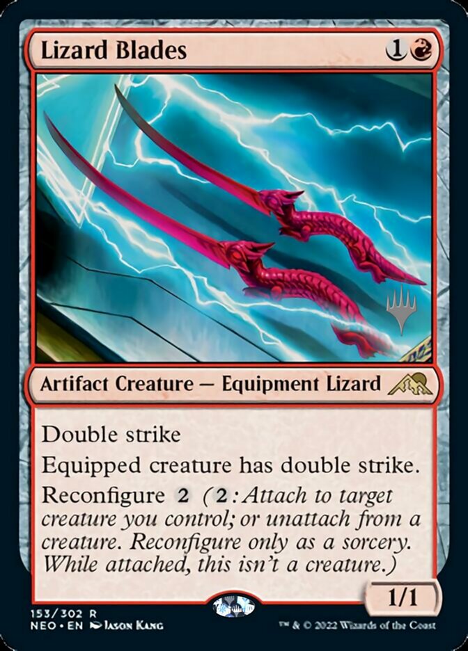 Lizard Blades (Promo Pack) [Kamigawa: Neon Dynasty Promos] | The Gaming-Verse