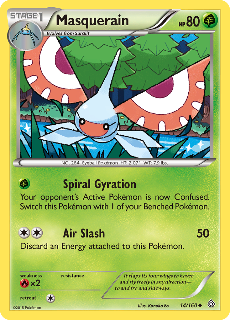 Masquerain (14/160) [XY: Primal Clash] | The Gaming-Verse