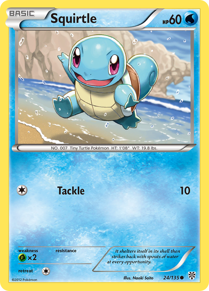 Squirtle (24/135) [Black & White: Plasma Storm] | The Gaming-Verse