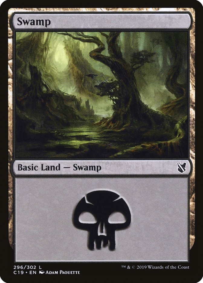 Swamp (#296) [Commander 2019] | The Gaming-Verse