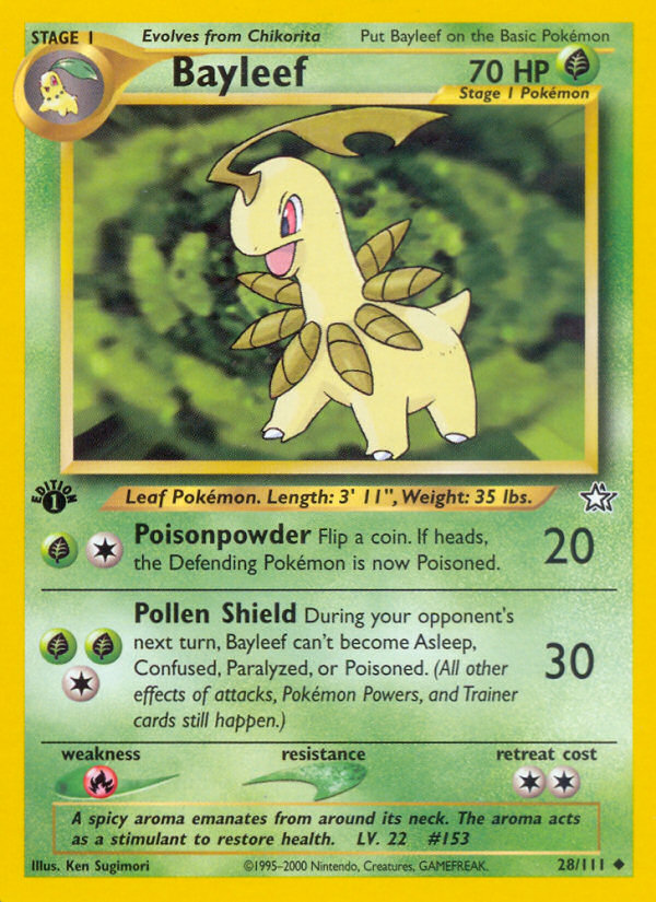 Bayleef (28/111) [Neo Genesis 1st Edition] | The Gaming-Verse