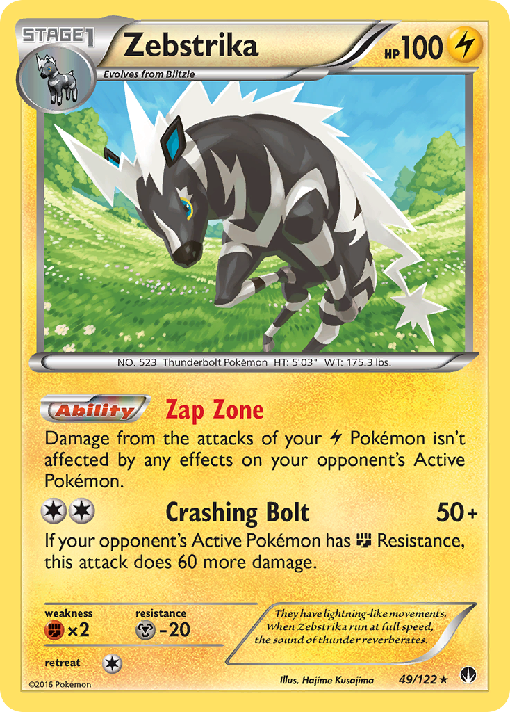 Zebstrika (49/122) [XY: BREAKpoint] | The Gaming-Verse