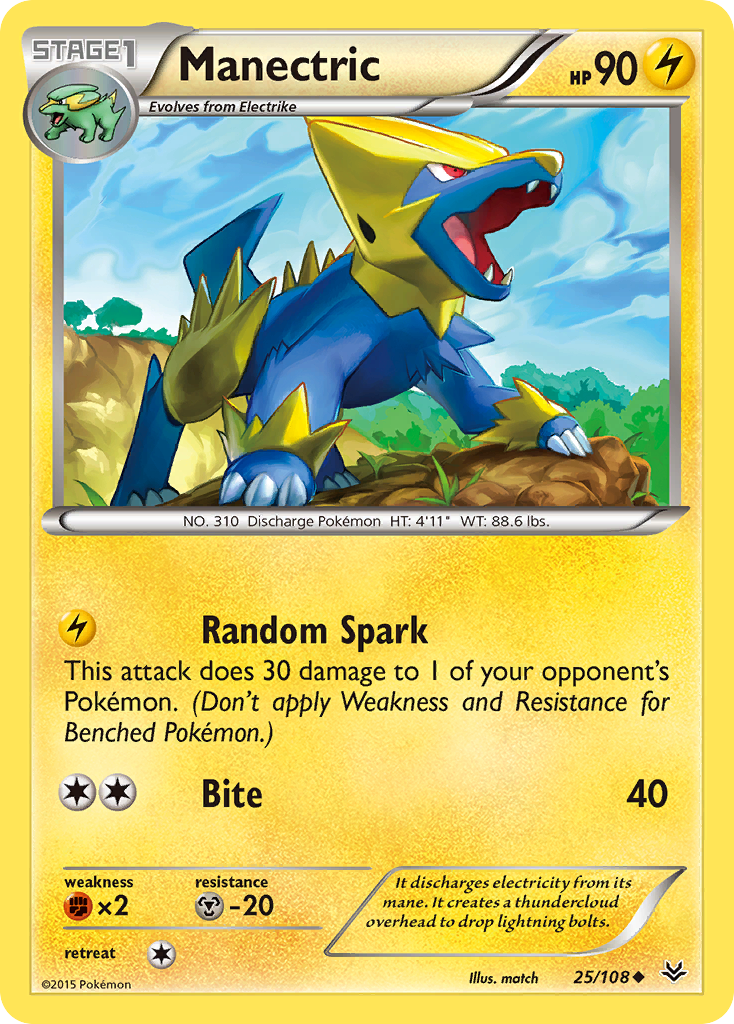 Manectric (25/108) [XY: Roaring Skies] | The Gaming-Verse