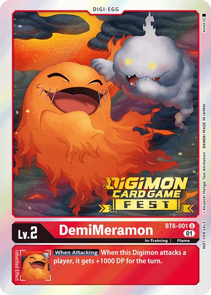 DemiMeramon [BT6-001] (Digimon Card Game Fest 2022) [Double Diamond Promos] | The Gaming-Verse