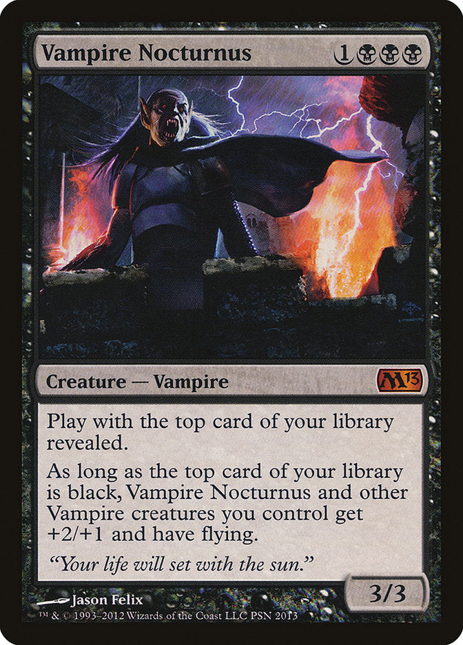 Vampire Nocturnus (Duels of the Planeswalkers Promos) [Duels of the Planeswalkers Promos 2012] | The Gaming-Verse