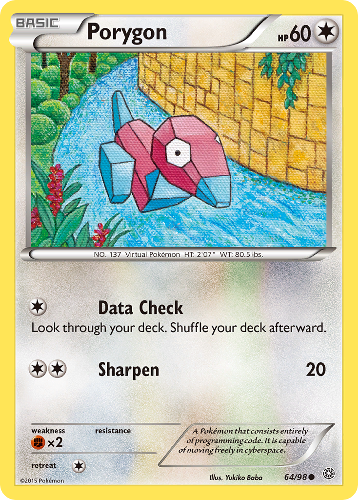 Porygon (64/98) [XY: Ancient Origins] | The Gaming-Verse