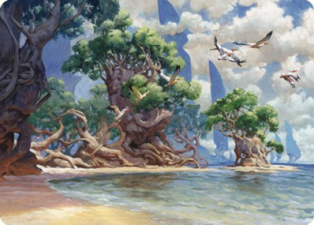 Yavimaya Coast Art Card [Dominaria United Art Series] | The Gaming-Verse