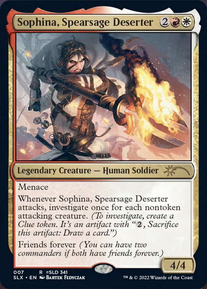 Sophina, Spearsage Deserter [Secret Lair: Universes Within] | The Gaming-Verse