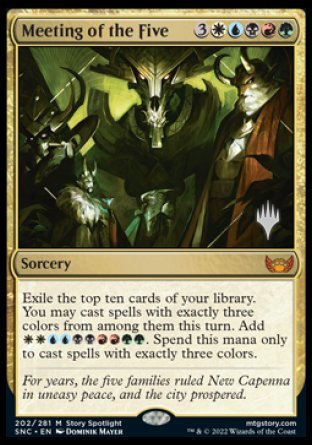 Meeting of the Five (Promo Pack) [Streets of New Capenna Promos] | The Gaming-Verse