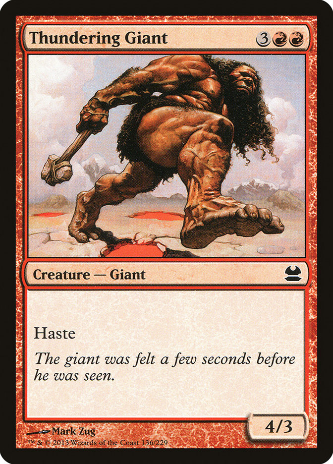 Thundering Giant [Modern Masters] | The Gaming-Verse