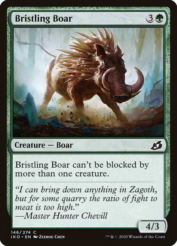 Bristling Boar [Ikoria: Lair of Behemoths] | The Gaming-Verse