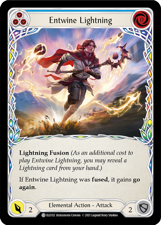 Entwine Lightning (Blue) [ELE102] (Tales of Aria)  1st Edition Normal | The Gaming-Verse