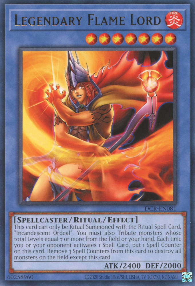 Legendary Flame Lord [DCR-EN081] Rare | The Gaming-Verse