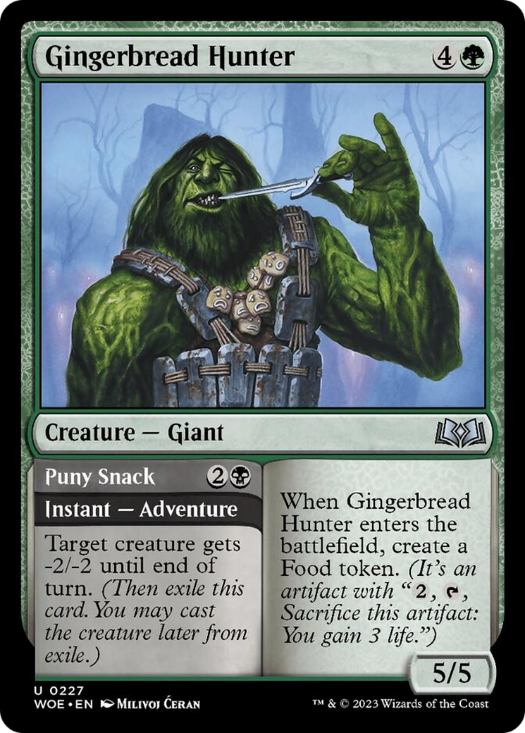 Gingerbread Hunter // Puny Snack [Wilds of Eldraine] | The Gaming-Verse