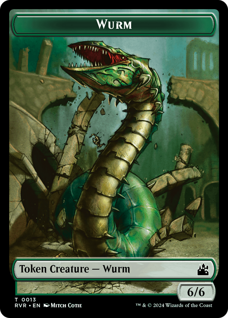 Goblin (0008) // Wurm Double-Sided Token [Ravnica Remastered Tokens] | The Gaming-Verse