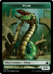 Bird // Wurm Double-Sided Token [Ravnica Remastered Tokens] | The Gaming-Verse