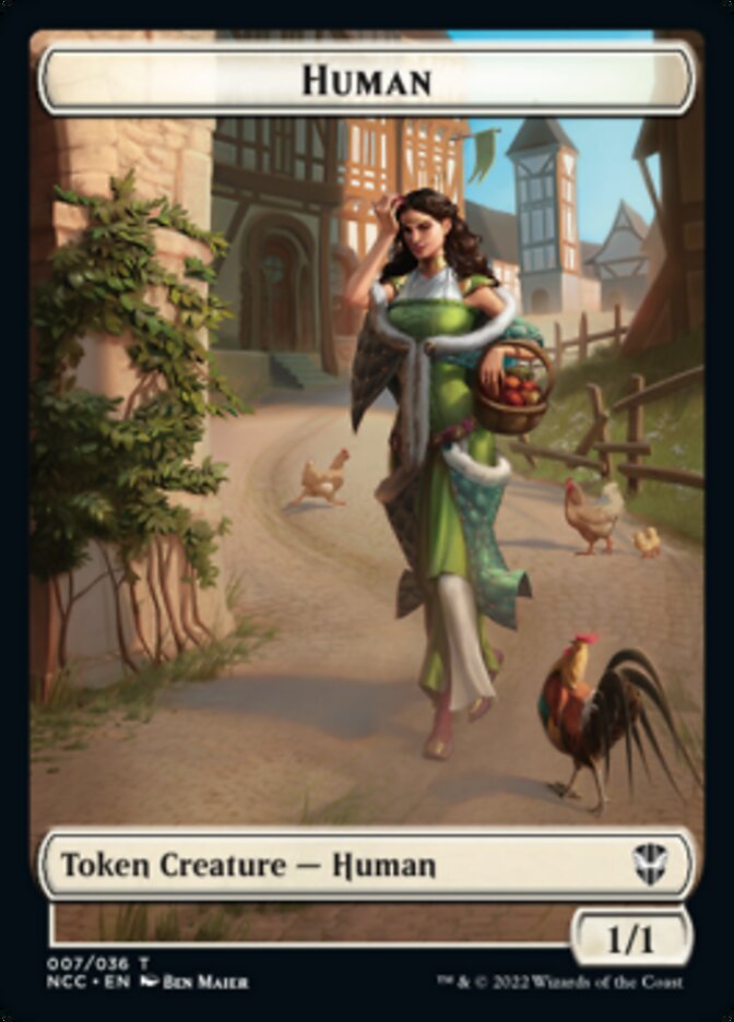 Eldrazi Spawn // Human Double-sided Token [Streets of New Capenna Commander Tokens] | The Gaming-Verse