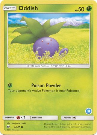 Oddish (4/147) (Deck Exclusive #11) [Sun & Moon: Trainer Kit - Alolan Ninetales] | The Gaming-Verse