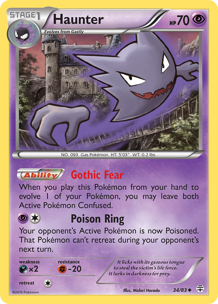 Haunter (34/83) [XY: Generations] | The Gaming-Verse