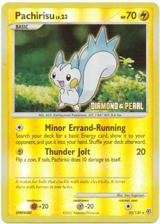 Pachirisu (35/130) [Burger King Promos: 2008 Collection] | The Gaming-Verse